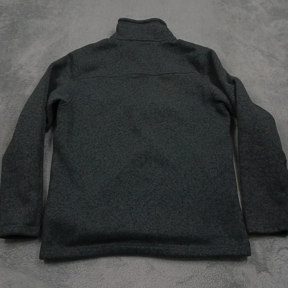 North Face Sweater Mens Large Gray 1/4 Zip Fleece Pullover Outdoor Casual